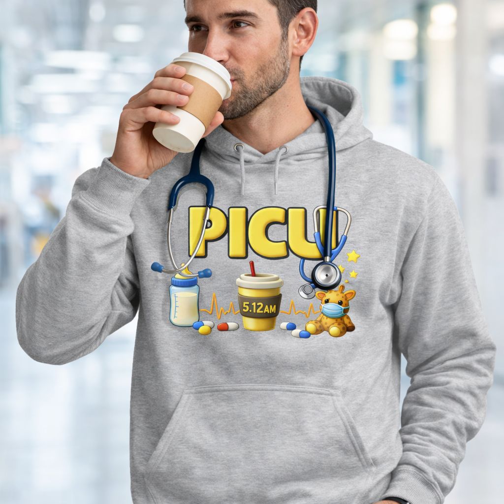 PICU Nurse Hoodie – Pediatric Intensive Care Unit | Premium Hoodie